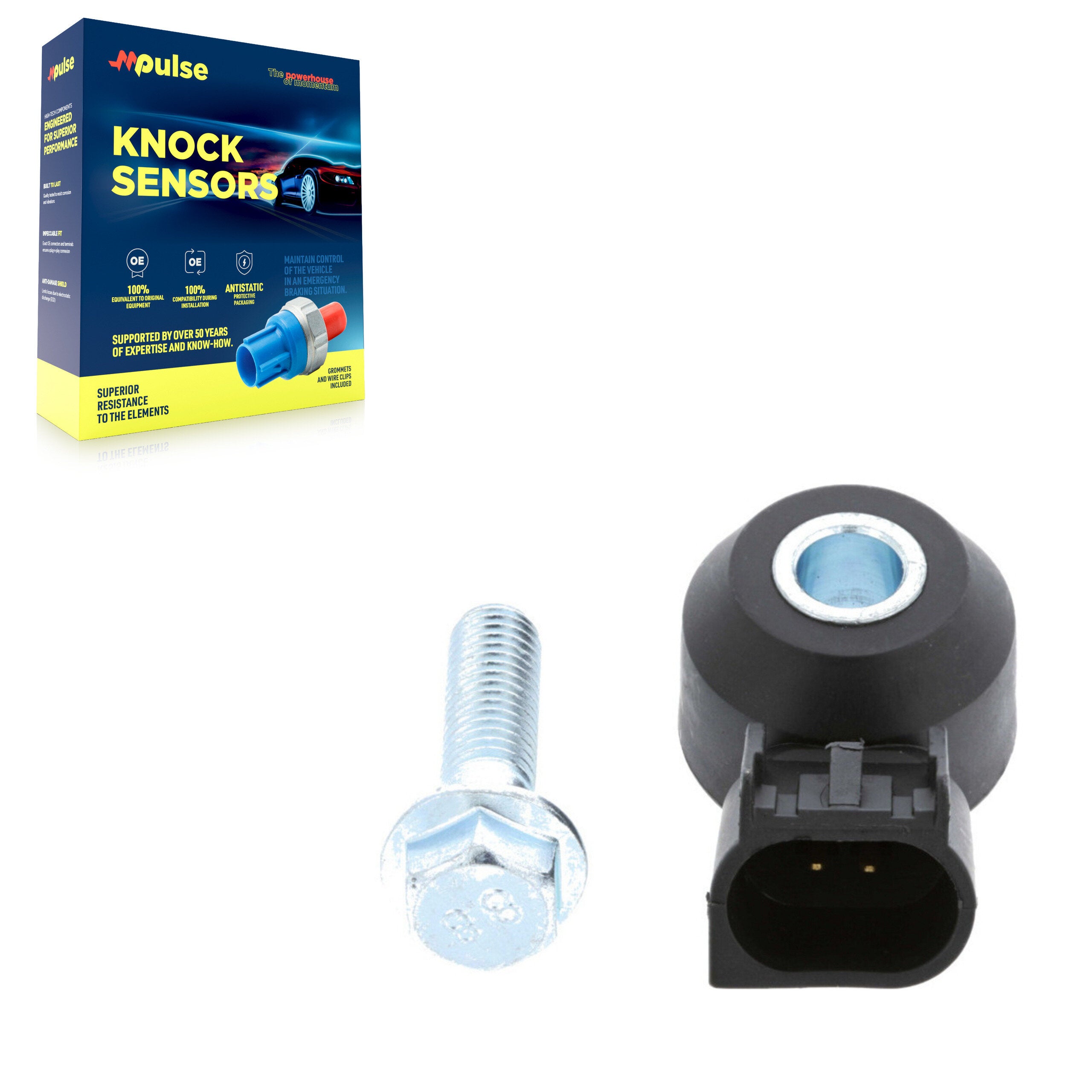Ignition Knock (Detonation) Sensor SEN-2KNC0146 For GMC Sierra 1500 Chevrolet Silverado Express 4.3L