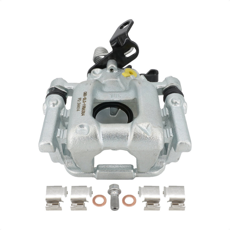 Rear Left (Driver Side) Disc Brake Caliper SLC-19B6384 For Volkswagen Jetta Passat Beetle Golf GTI Eos Audi A3 Quattro by CMX