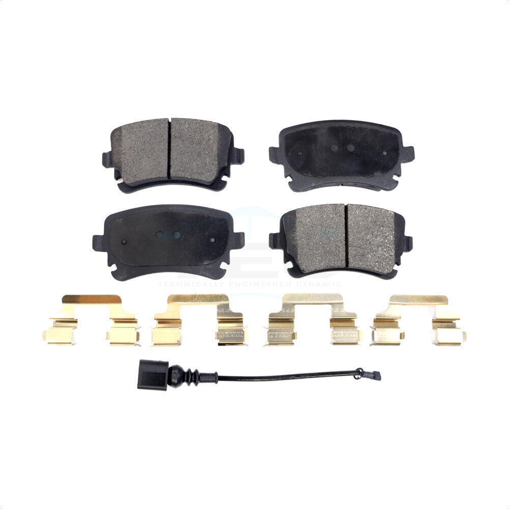 Rear Ceramic Disc Brake Pads TEC-1018 For Audi A6 Quattro Q5 S4 A4 S5 A8 RS4 Volkswagen Phaeton S6 S8 RS6 allroad by TEC