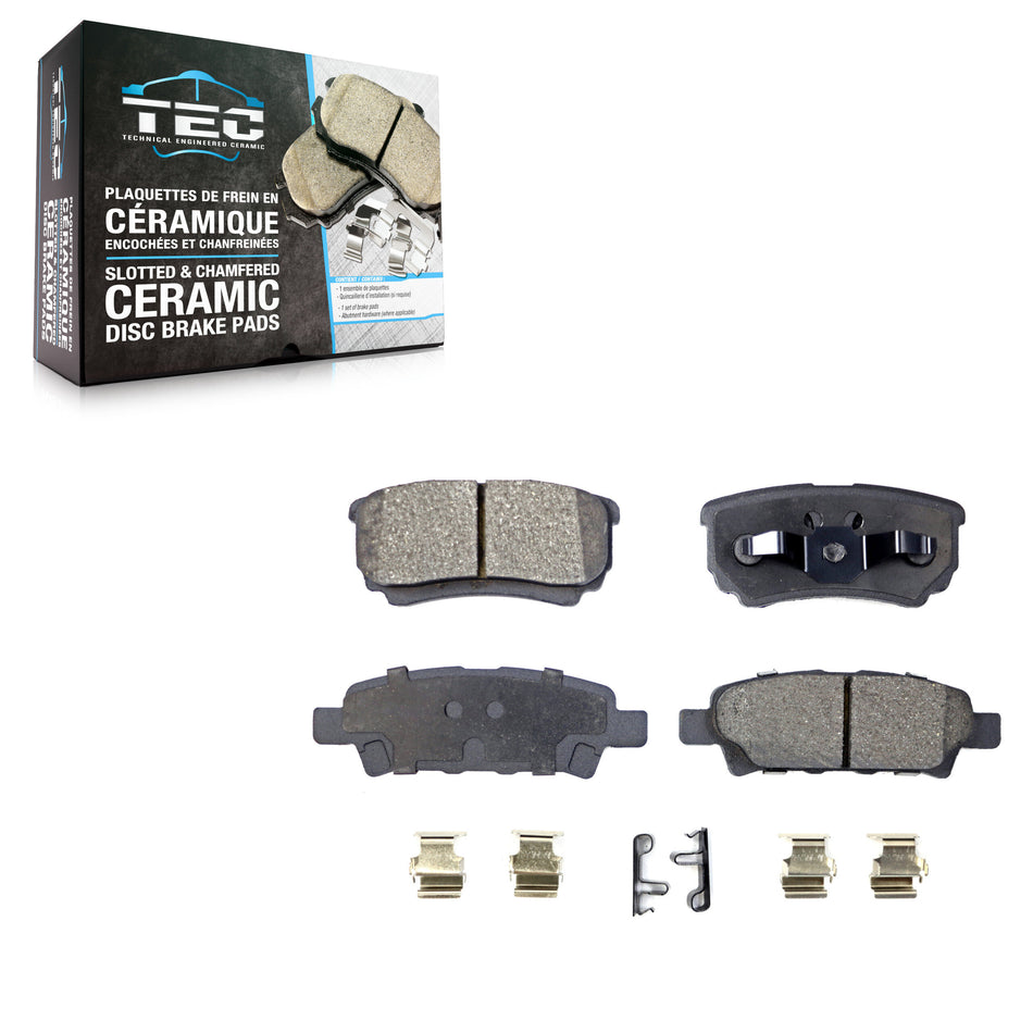 Rear Ceramic Disc Brake Pads TEC-1037 For Jeep Mitsubishi Lancer Patriot Dodge Chrysler Compass 200
