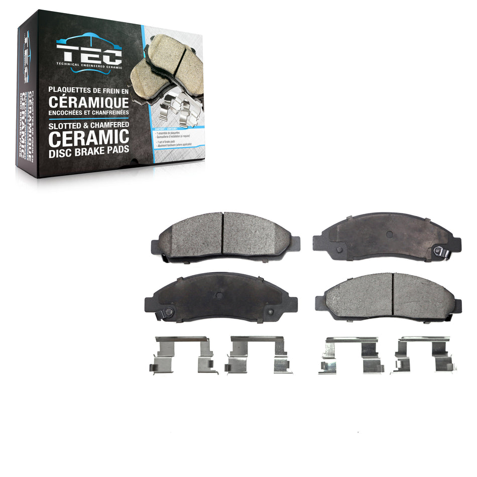 Front Ceramic Disc Brake Pads TEC-1039 For Chevrolet Colorado GMC Canyon Isuzu i-280 i-350 i-290