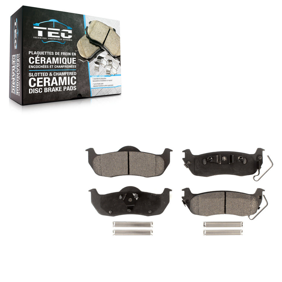 Rear Ceramic Disc Brake Pads TEC-1041 For Nissan Jeep Grand Cherokee TITAN Armada Commander INFINITI