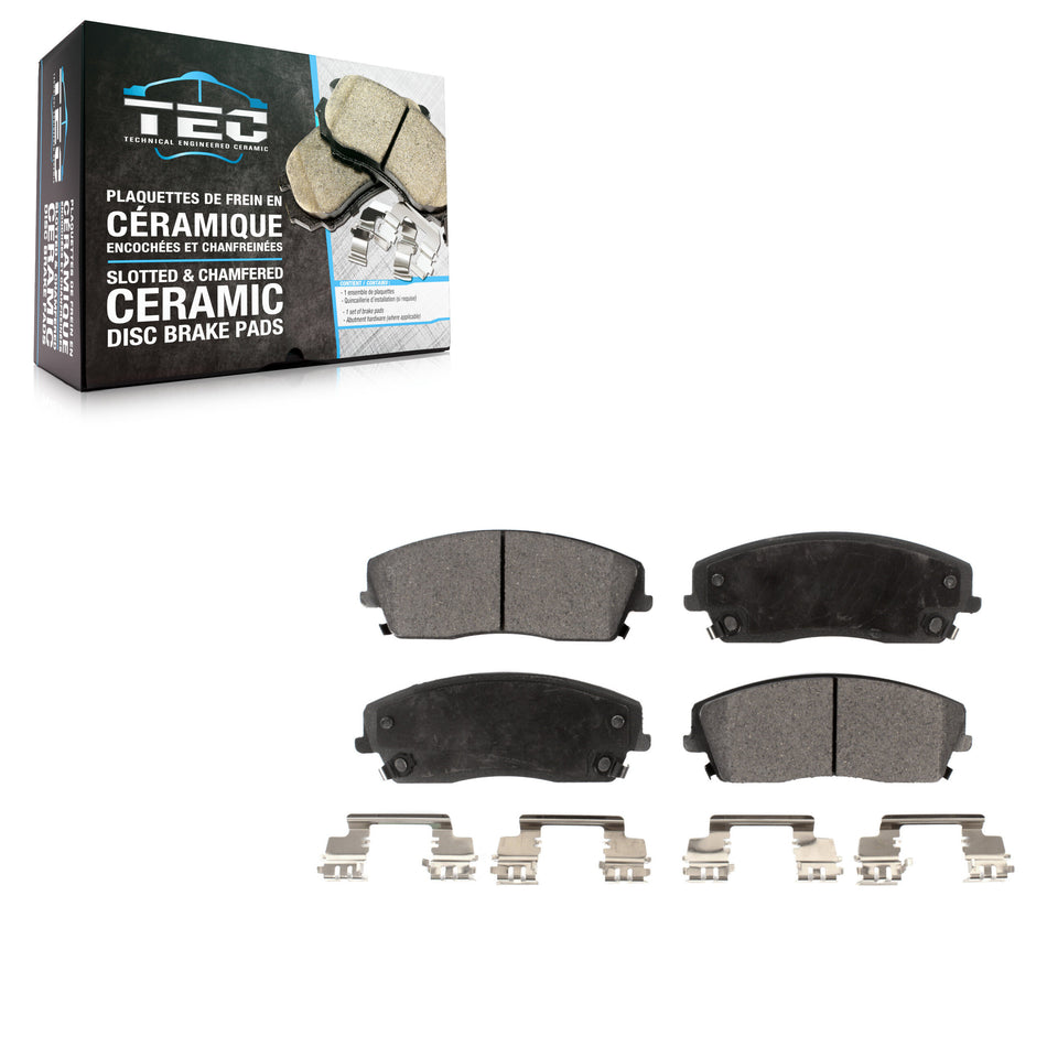 Front Ceramic Disc Brake Pads TEC-1056 For Dodge Chrysler 300 Charger Challenger Magnum