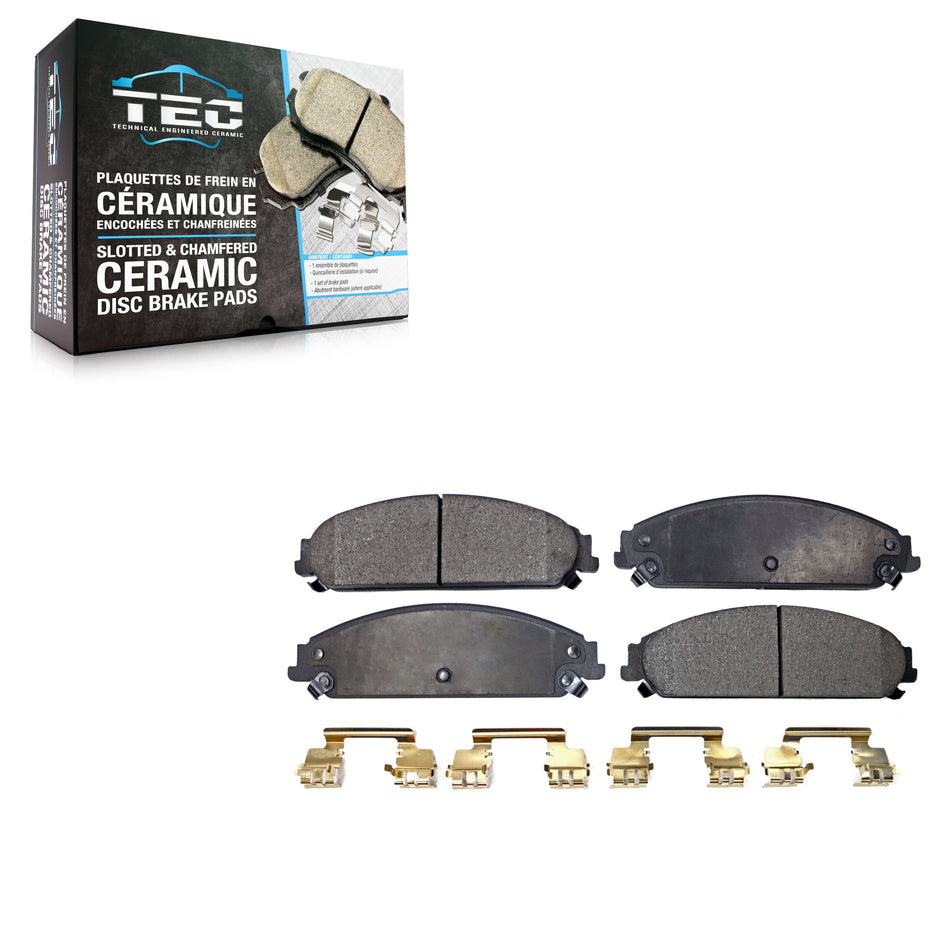 Front Ceramic Disc Brake Pads TEC-1058 For Dodge Chrysler 300 Charger Challenger 200 Caliber Avenger