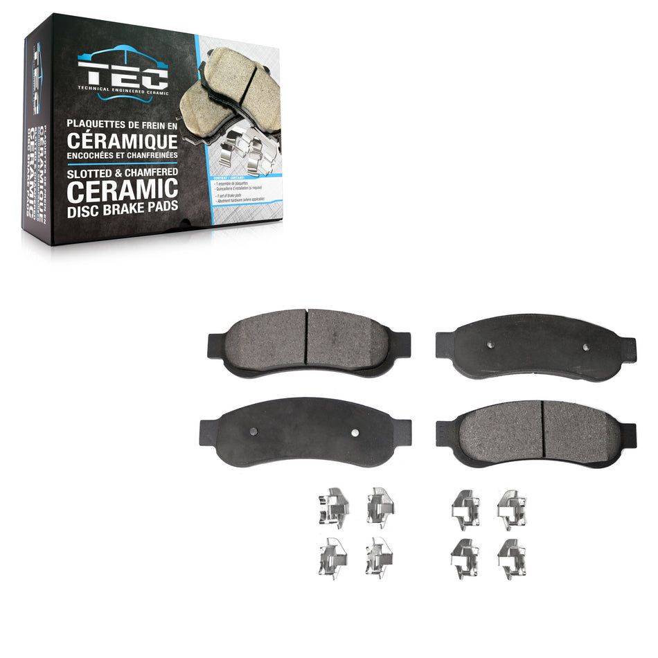 Rear Ceramic Disc Brake Pads TEC-1067 For Ford F-350 Super Duty