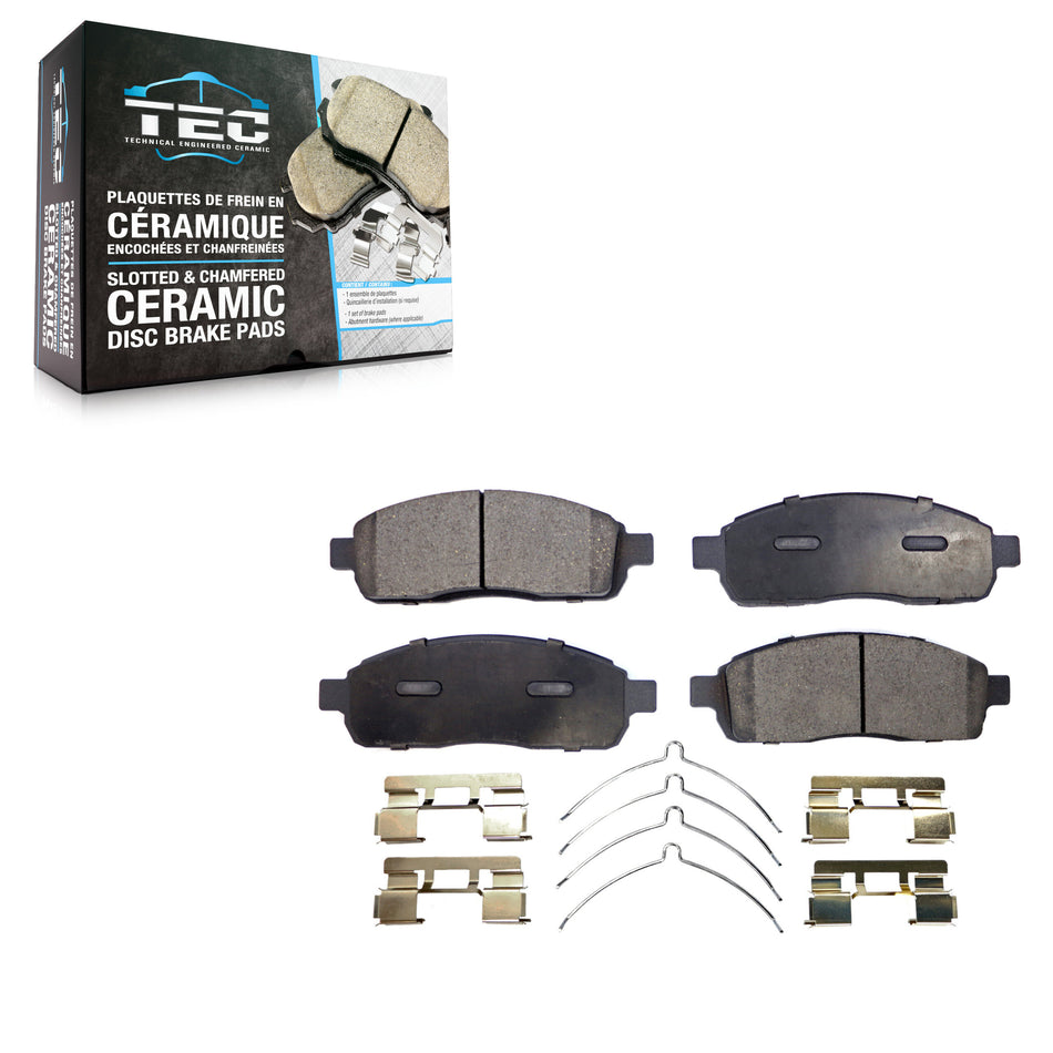 Front Ceramic Disc Brake Pads TEC-1083 For Ford F-150 Lincoln Mark LT