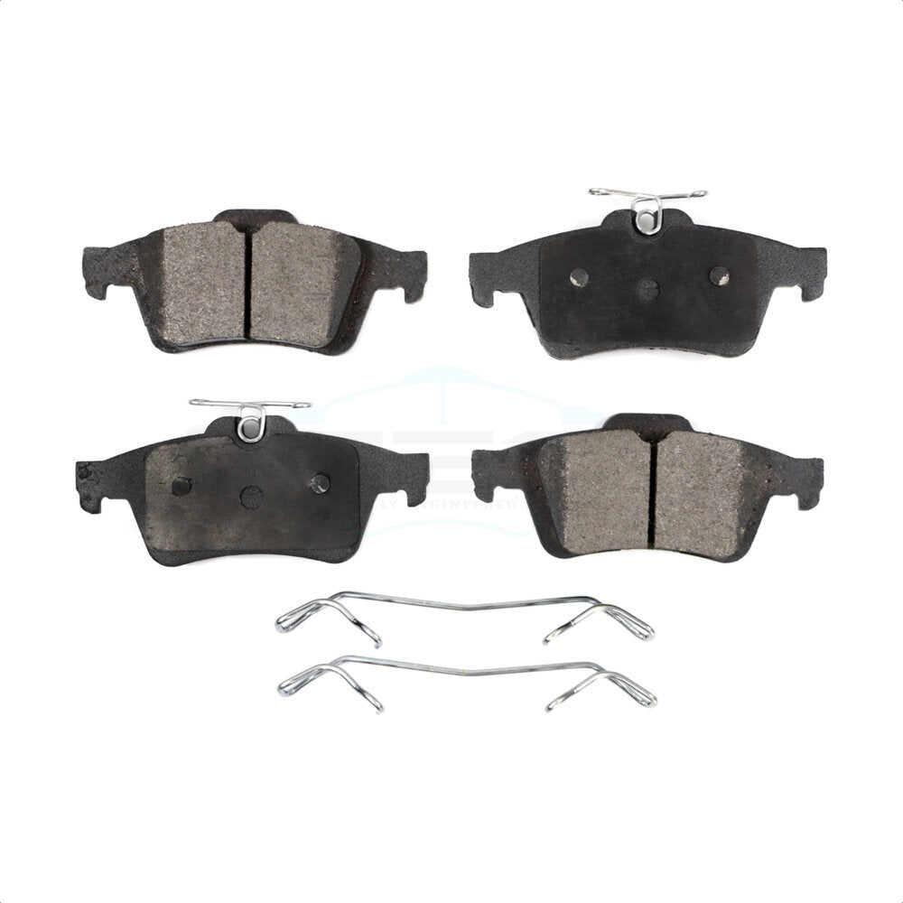 Rear Ceramic Disc Brake Pads TEC-1095 For Ford Focus Escape Mazda 3 Chevrolet Cobalt Transit Connect Volvo 5 C-Max EcoSport Jaguar Saab 9-3 S40 Pontiac Solstice XF C70 XJ Saturn Sky C30 V50 XK S-Type by TEC