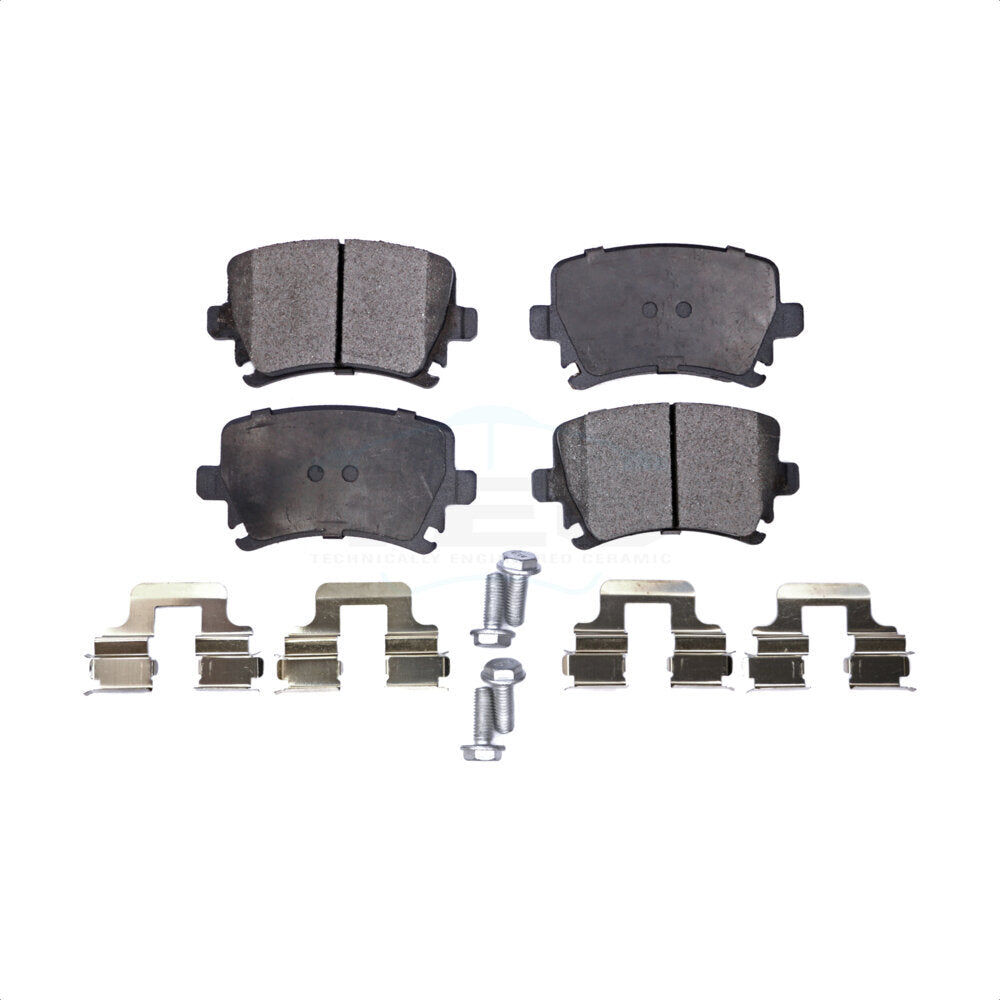 Rear Ceramic Disc Brake Pads TEC-1108 For Volkswagen Jetta Audi Tiguan GTI CC A4 Quattro Passat A6 Rabbit Golf Eos A3 Q3 TT Limited R R32 R8 S6 RS TTS by TEC