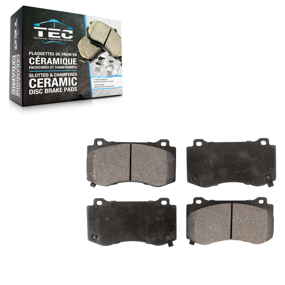 Front Ceramic Disc Brake Pads TEC-1149 For Dodge Charger Chrysler 300 Challenger Jeep Grand Cherokee
