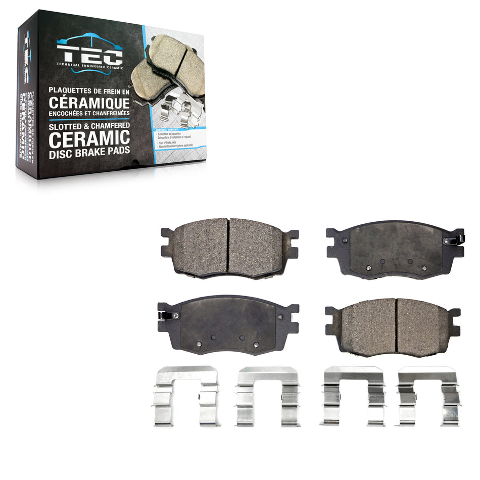 Front Ceramic Disc Brake Pads TEC-1156 For 2006-2011 Hyundai Accent Kia Rio Rio5