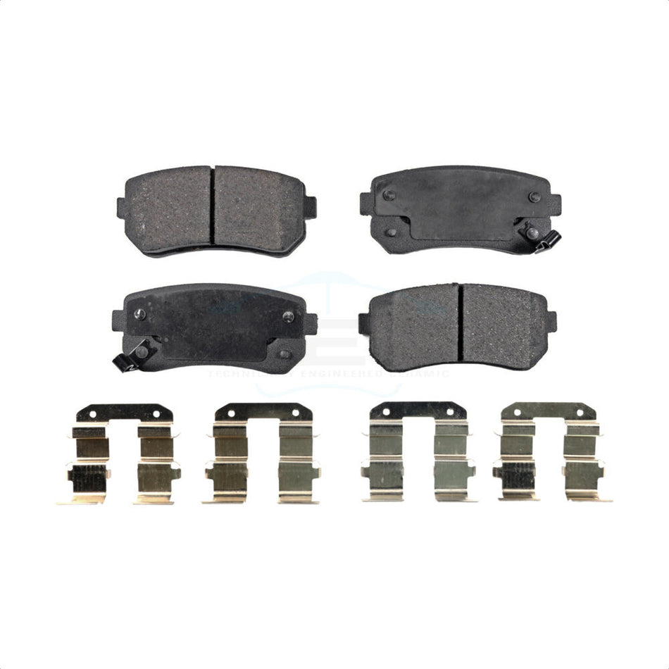 Rear Ceramic Disc Brake Pads TEC-1157 For Hyundai Kia Tucson Sonata Elantra Sportage Forte Accent Rio Cadenza Koup Rio5 Forte5 by TEC