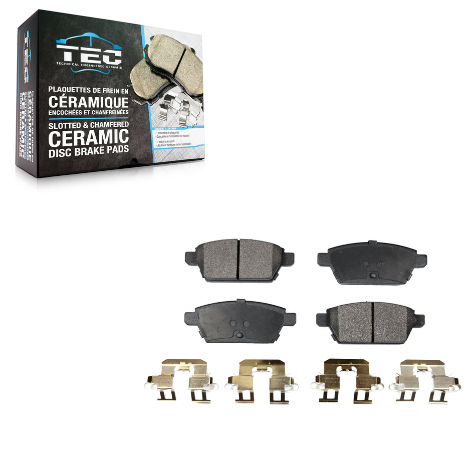 Rear Ceramic Disc Brake Pads TEC-1161 For Ford Fusion Mazda 6 Lincoln MKZ Zephyr Mercury Milan