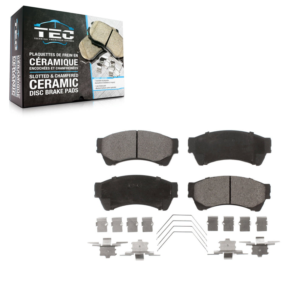 Front Ceramic Disc Brake Pads TEC-1164 For Ford Fusion Mazda 6 Lincoln MKZ Zephyr Mercury Milan