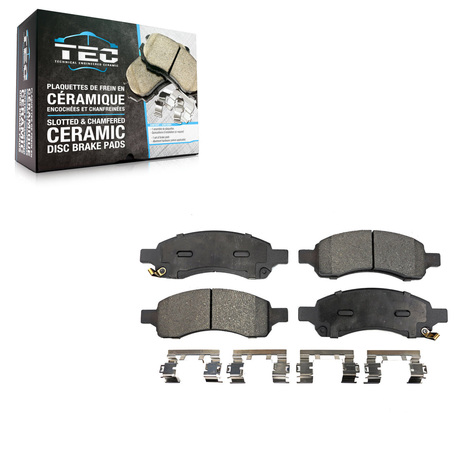 Front Ceramic Disc Brake Pads TEC-1169 For Chevrolet GMC Colorado Trailblazer Canyon Envoy XL EXT