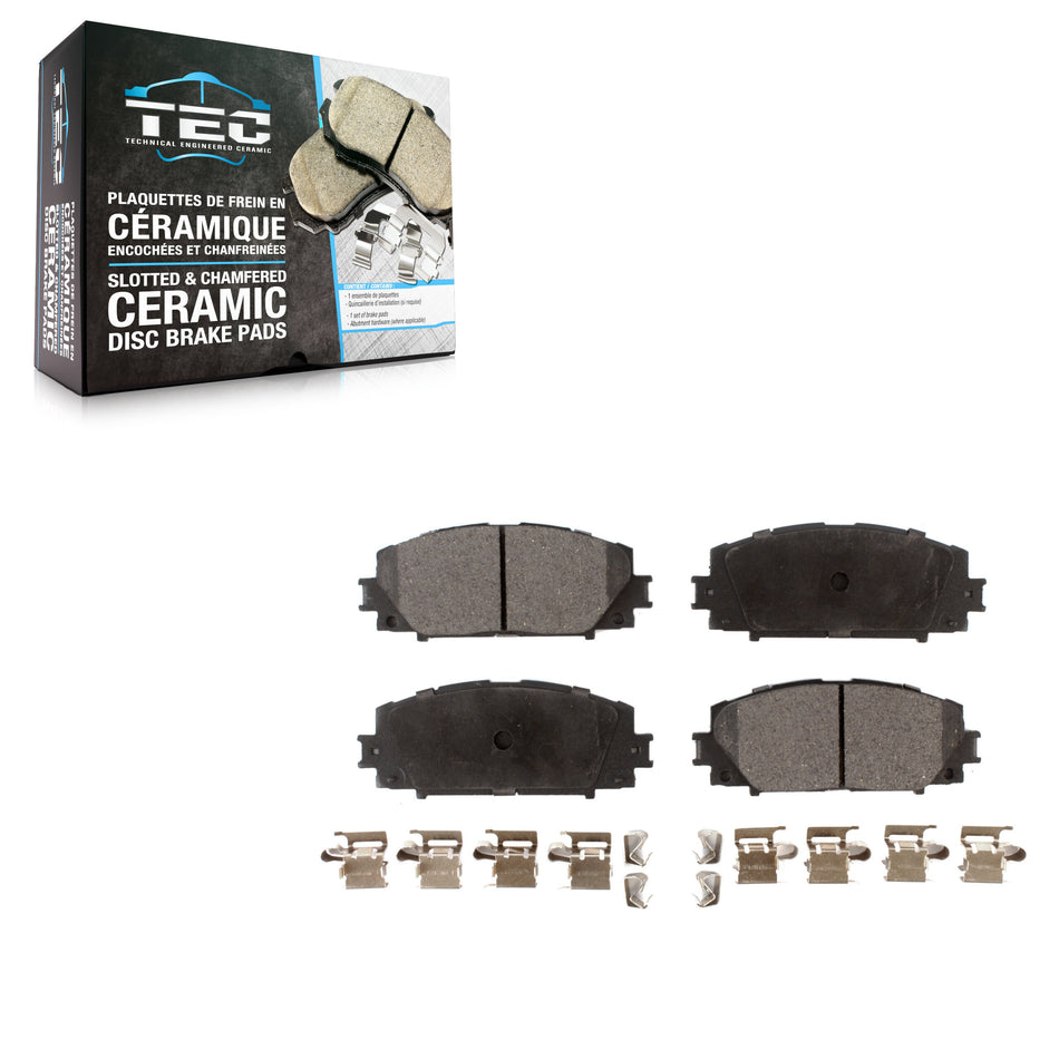 Front Ceramic Disc Brake Pads TEC-1184A For Toyota Corolla Prius Prime Lexus CT200h AWD-e Plug-In