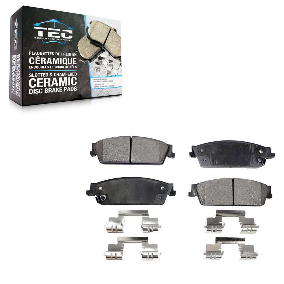 Rear Ceramic Disc Brake Pads TEC-1194 For Chevrolet GMC Sierra 1500 Silverado Avalanche Cadillac XL