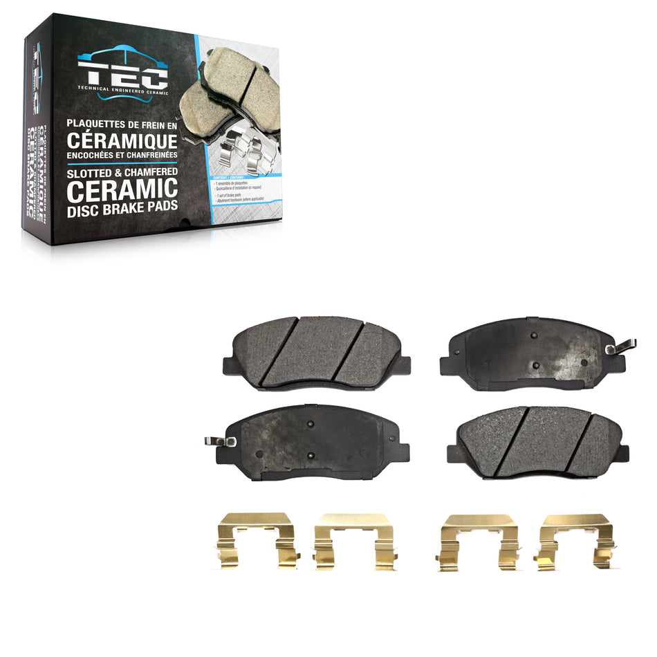 Front Ceramic Disc Brake Pads TEC-1202 For Hyundai Santa Fe Kia Sedona Genesis Entourage Borrego XL
