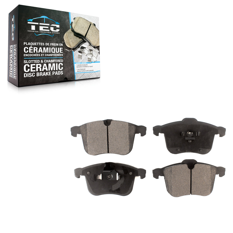 Front Ceramic Disc Brake Pads TEC-1257 For Saab 9-3 With 314mm Diameter Rotor