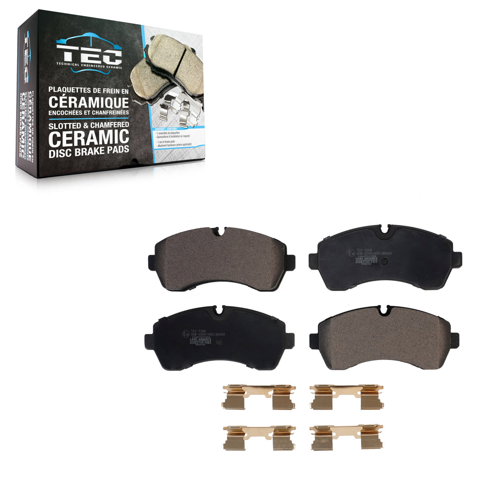 Ceramic Disc Brake Pads TEC-1268 For Mercedes-Benz Sprinter 2500 3500 Dodge 4500 3500XD Workhorse