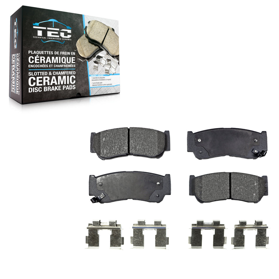 Rear Ceramic Disc Brake Pads TEC-1297 For 2007-2009 Hyundai Santa Fe