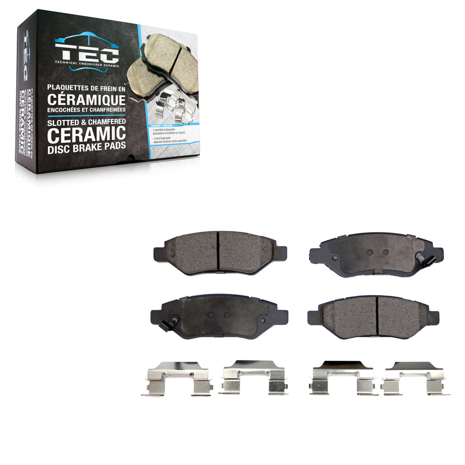 Rear Ceramic Disc Brake Pads TEC-1337 For Cadillac SRX Chevrolet Camaro CTS Saab 9-4X