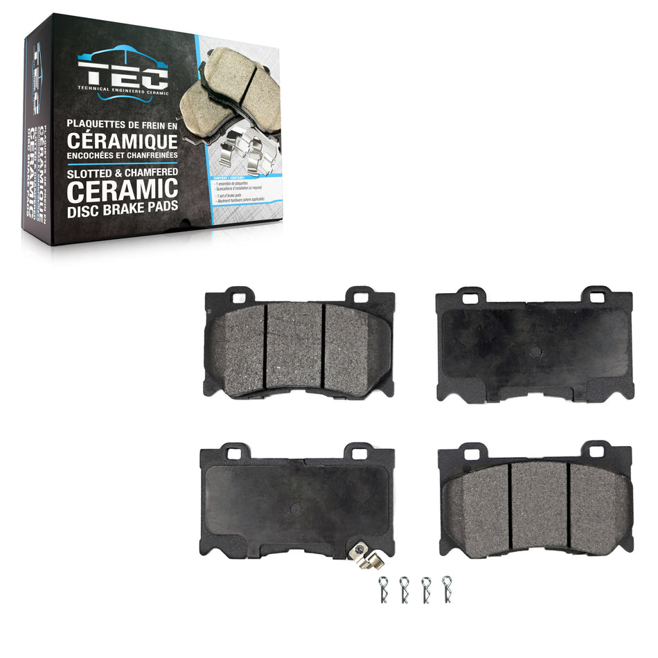 Front Ceramic Disc Brake Pads TEC-1346 For INFINITI Q50 G37 Nissan 370Z Q60 Z M37 FX50 QX70 Q70 Q70L