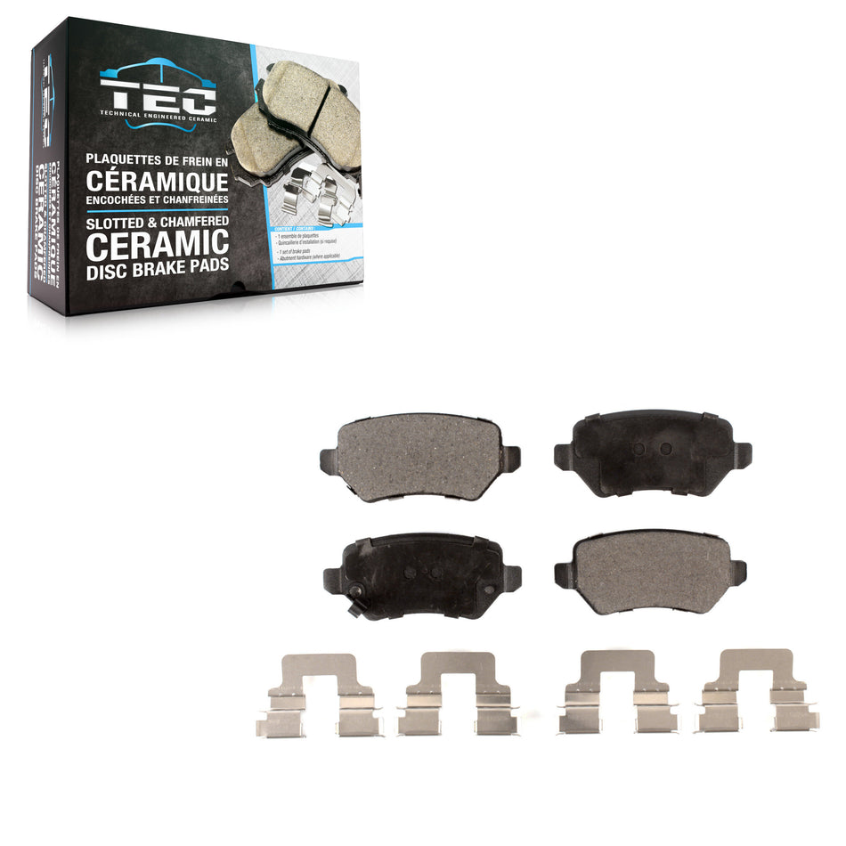 Rear Ceramic Disc Brake Pads TEC-1362 For 2008-2009 Saturn Astra