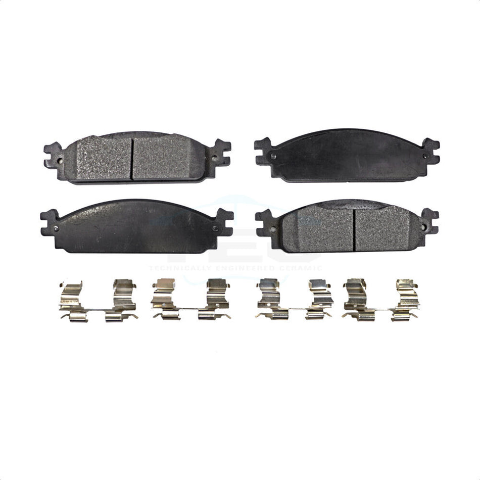 Front Ceramic Disc Brake Pads TEC-1376 For 2009-2010 Lincoln MKS by TEC