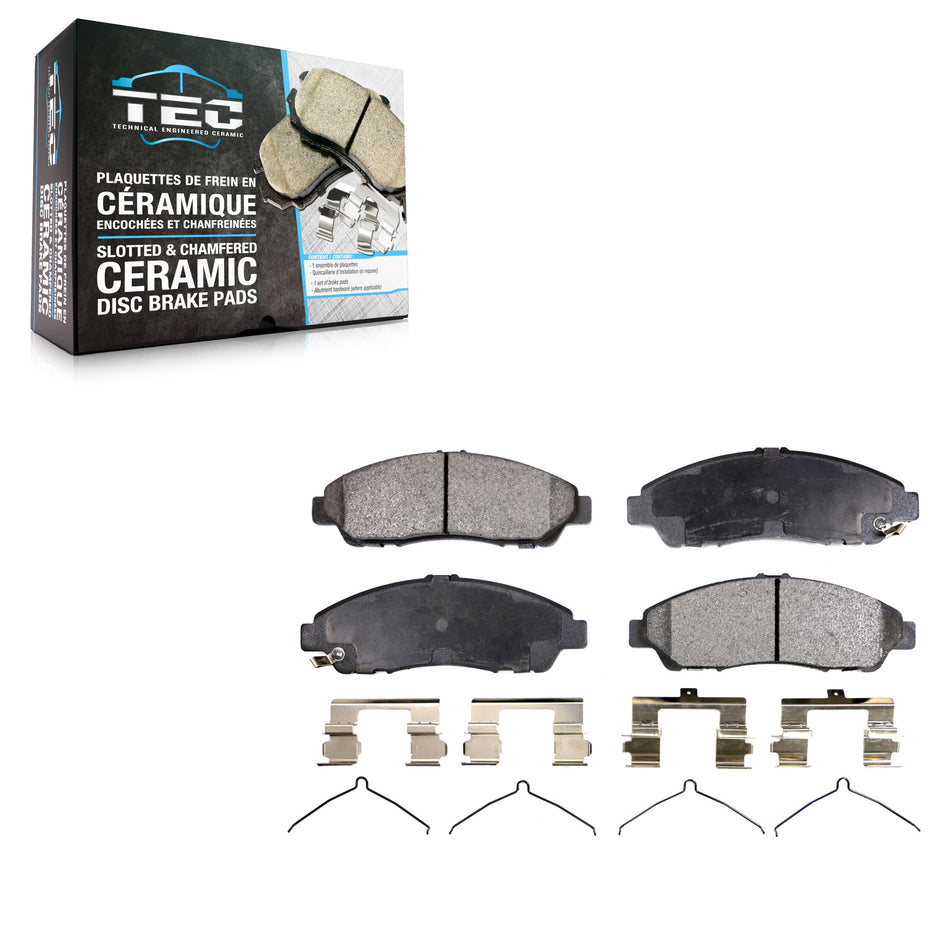 Front Ceramic Disc Brake Pads TEC-1378 For Honda Pilot Acura MDX RLX ZDX