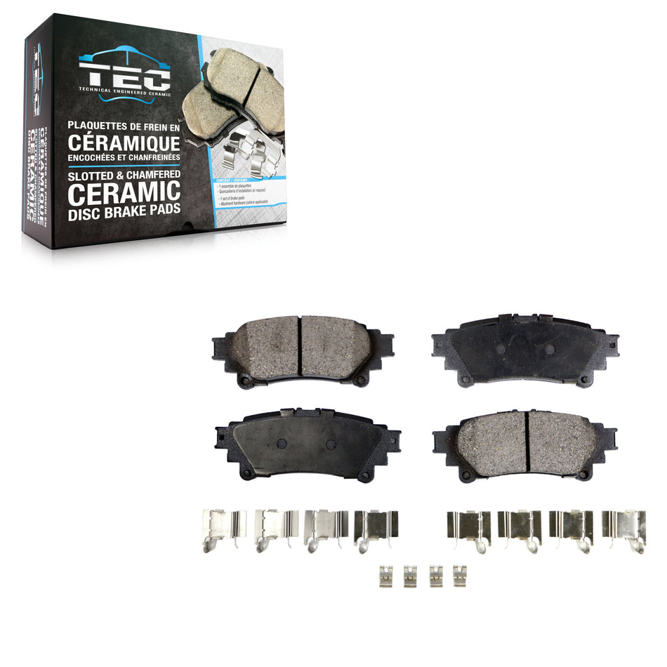 Rear Ceramic Disc Brake Pads TEC-1391 For Toyota Sienna Lexus Highlander RX350 Prius V IS300 IS350