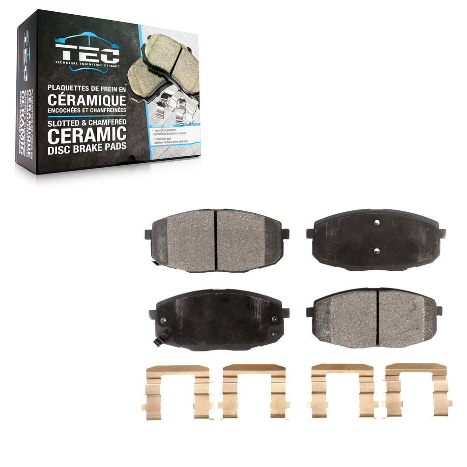 Front Ceramic Disc Brake Pads TEC-1397 For Hyundai Elantra Kia Forte Koup Forte5