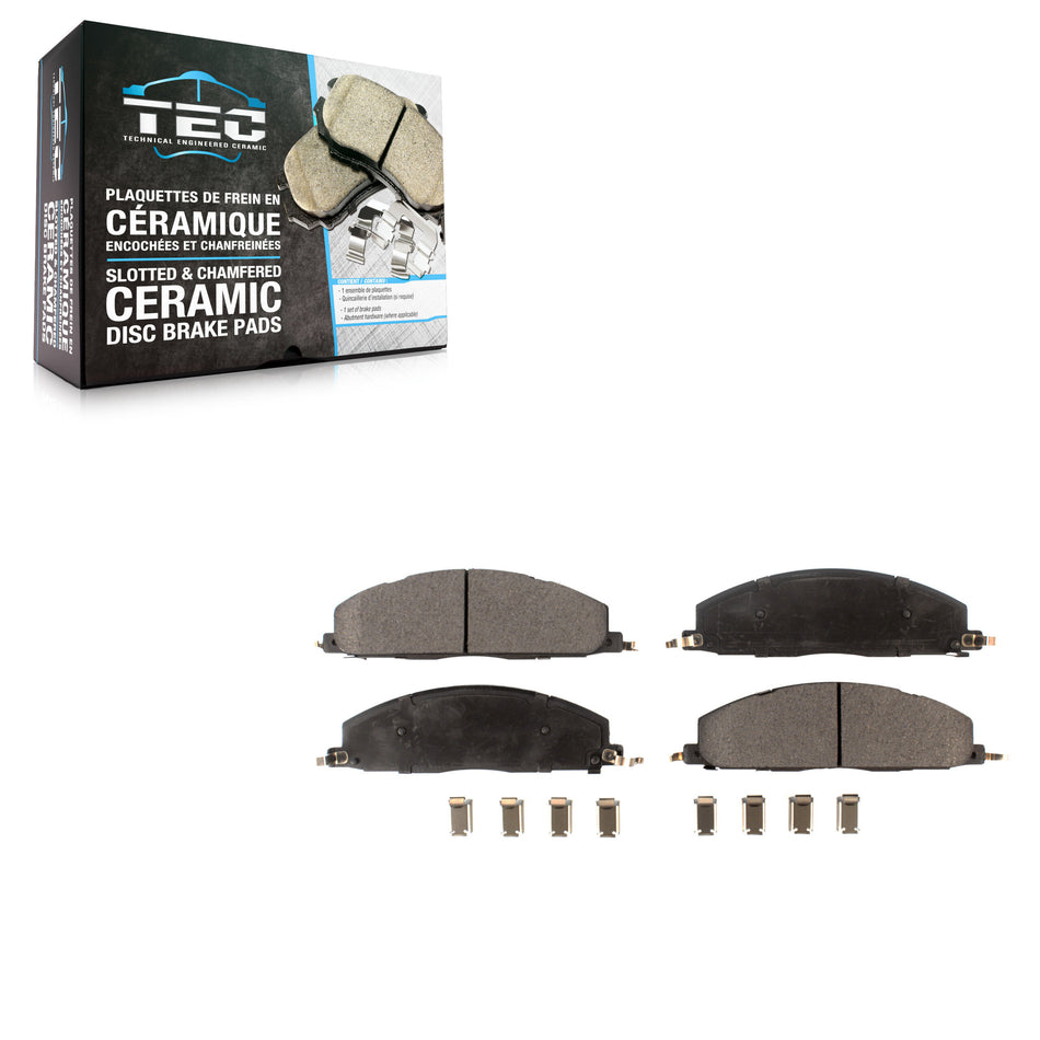 Rear Ceramic Disc Brake Pads TEC-1400 For Ram 3500 2500 1500 Dodge