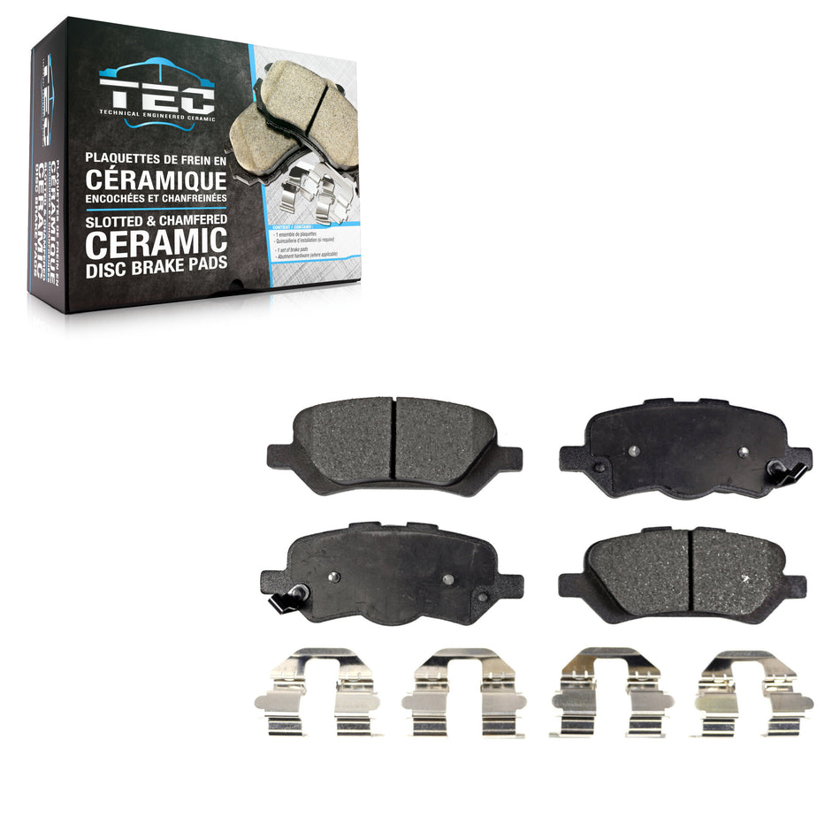 Rear Ceramic Disc Brake Pads TEC-1402 For 2009-2016 Toyota Venza