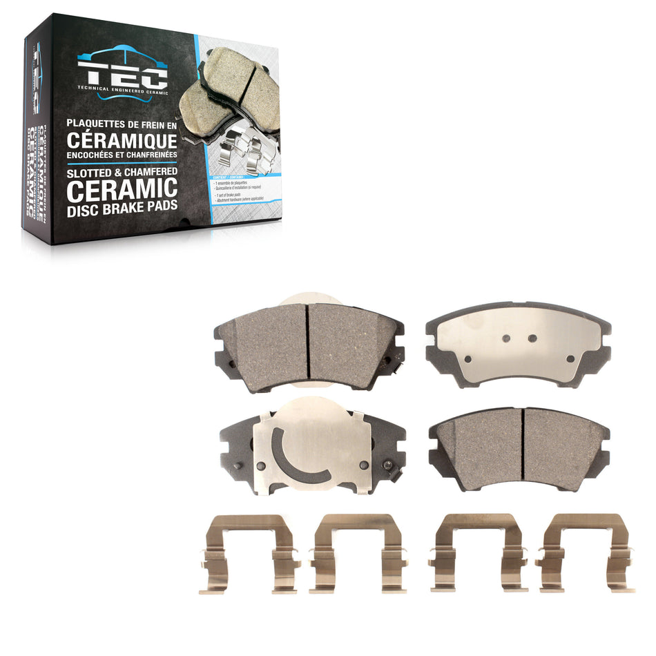 Front Ceramic Disc Brake Pads TEC-1404 For Chevrolet Camaro GMC Terrain Saab 9-5 Caprice