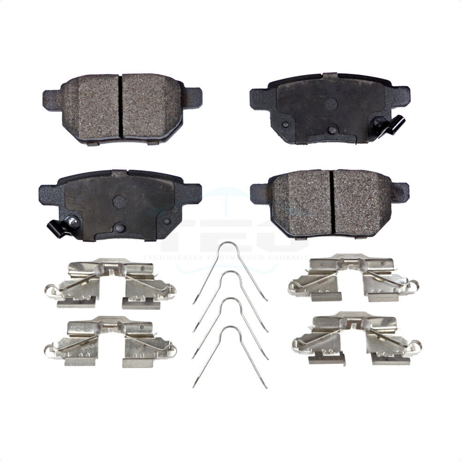 Rear Ceramic Disc Brake Pads TEC-1423 For Toyota Corolla Prius Scion xB Yaris tC Lexus CT200h Matrix Prime Pontiac Vibe iM Plug-In by TEC