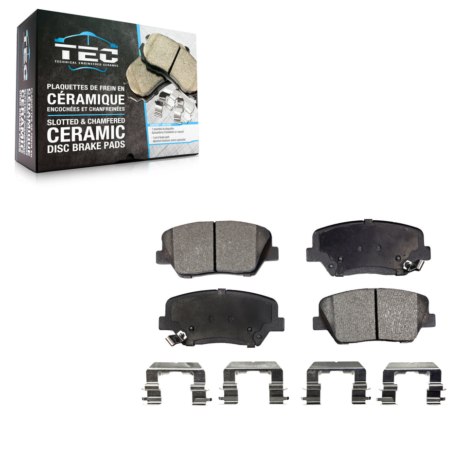 Front Ceramic Disc Brake Pads TEC-1432 For Hyundai Santa Fe Sport Kia Sorento Rondo Azera