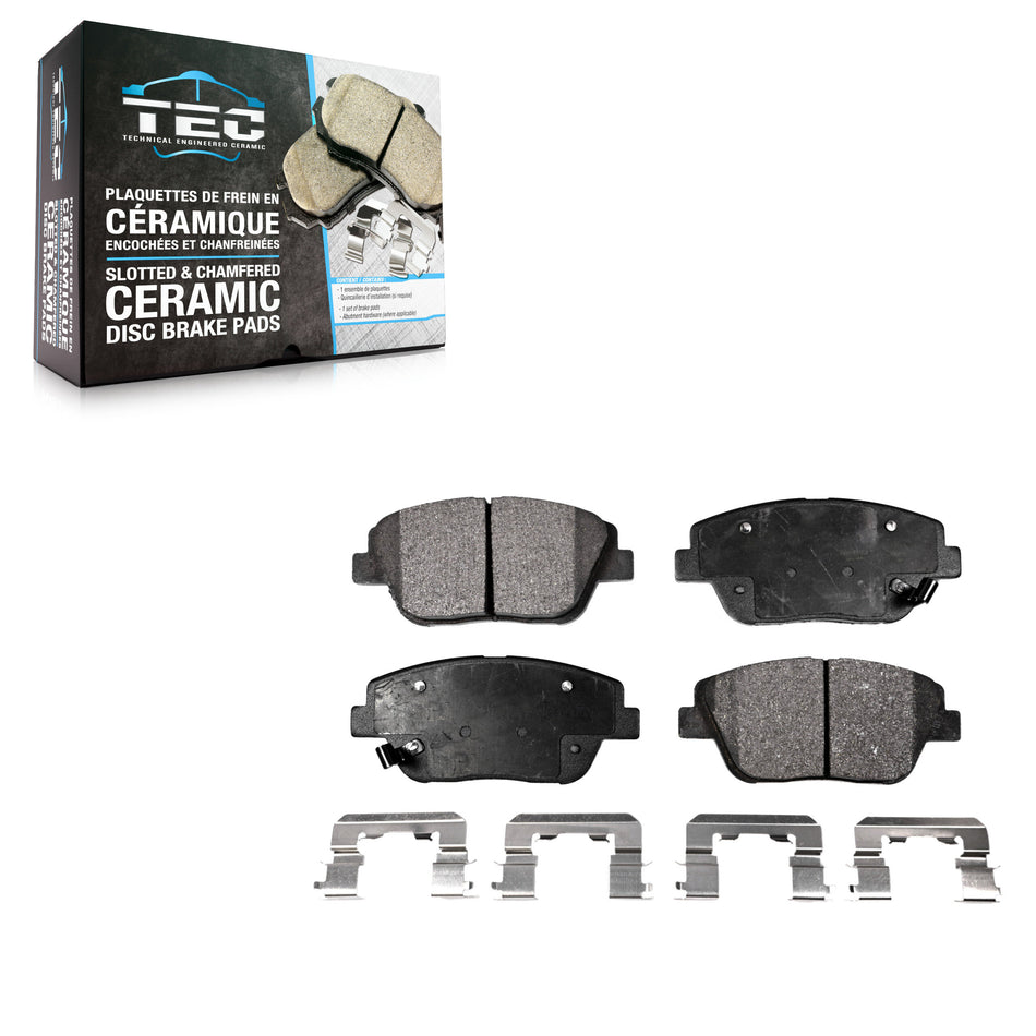 Front Ceramic Disc Brake Pads TEC-1444 For Hyundai Sonata Kia Optima
