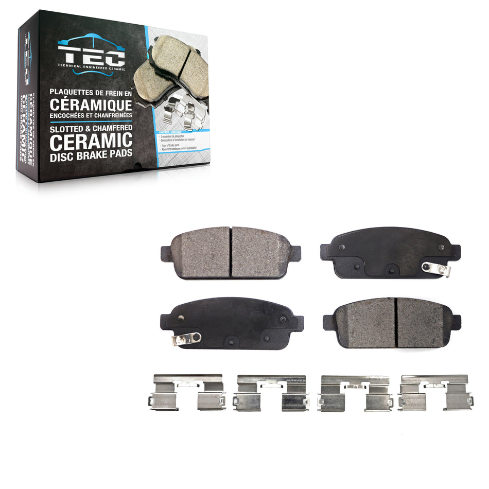 Rear Ceramic Disc Brake Pads TEC-1468 For Chevrolet Cruze Buick Trax Verano Encore Sonic Limited ELR