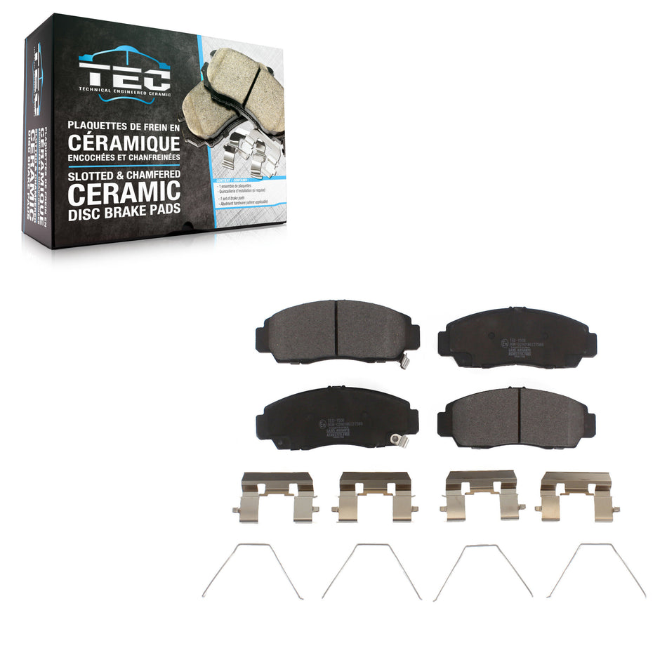 Front Ceramic Disc Brake Pads TEC-1506 For Honda Accord Acura TSX
