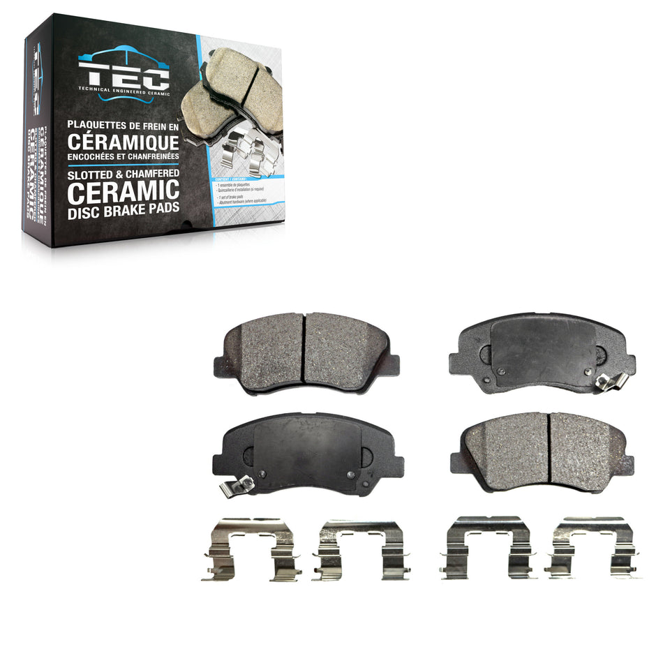 Front Ceramic Disc Brake Pads TEC-1543 For Hyundai Elantra Accent Kia Rio GT Forte Veloster Forte5