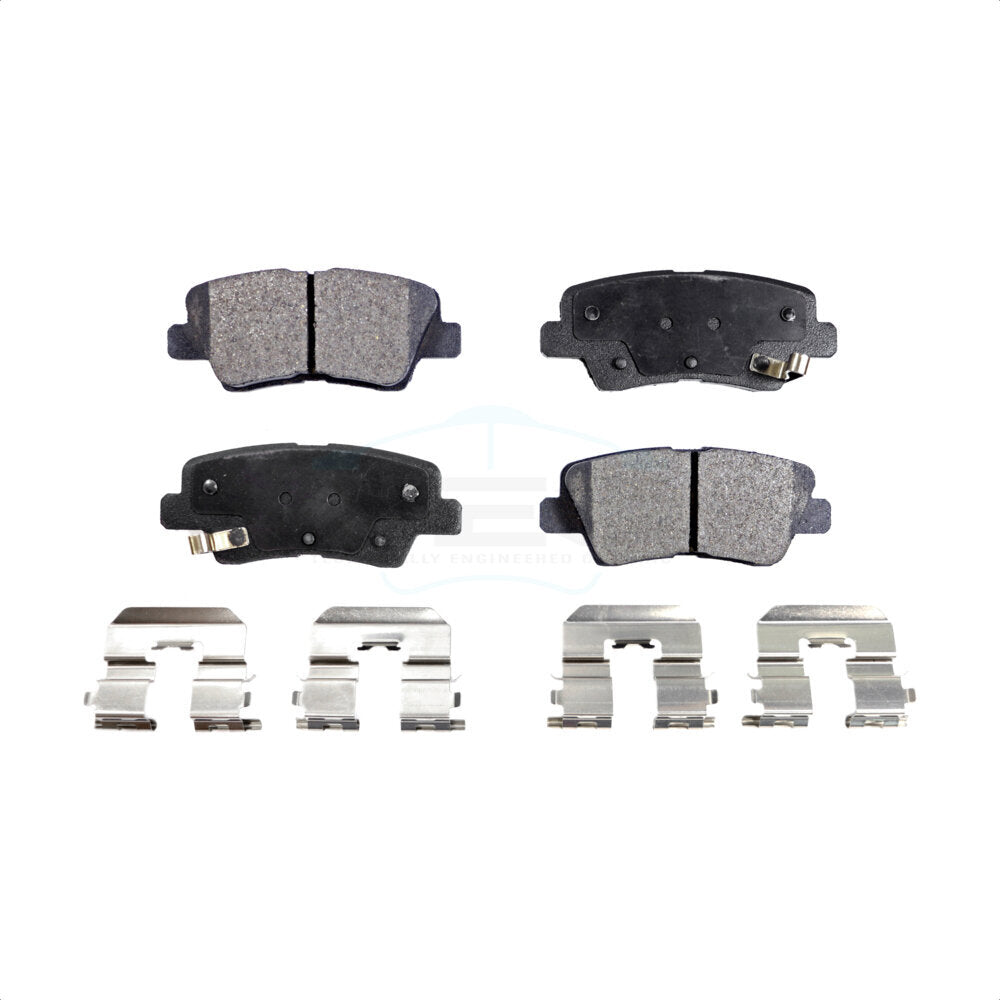 Rear Ceramic Disc Brake Pads TEC-1544 For Hyundai Kia Elantra Optima Soul Sonata Forte Accent Rio Veloster GT Forte5 Cadenza Coupe Koup EV by TEC