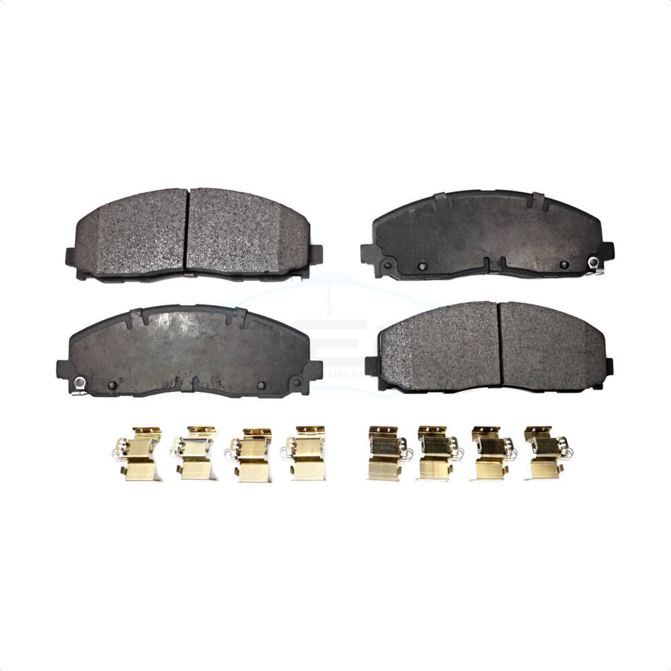 Front Ceramic Disc Brake Pads TEC-1589 For Dodge Grand Caravan Chrysler Journey Town & Country Jeep Pacifica Wrangler Gladiator Ram C/V Volkswagen Routan Voyager by TEC