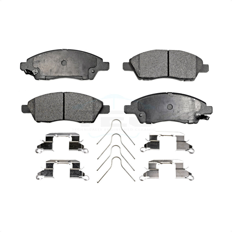 Front Ceramic Disc Brake Pads TEC-1592 For Nissan Versa Note Micra by TEC