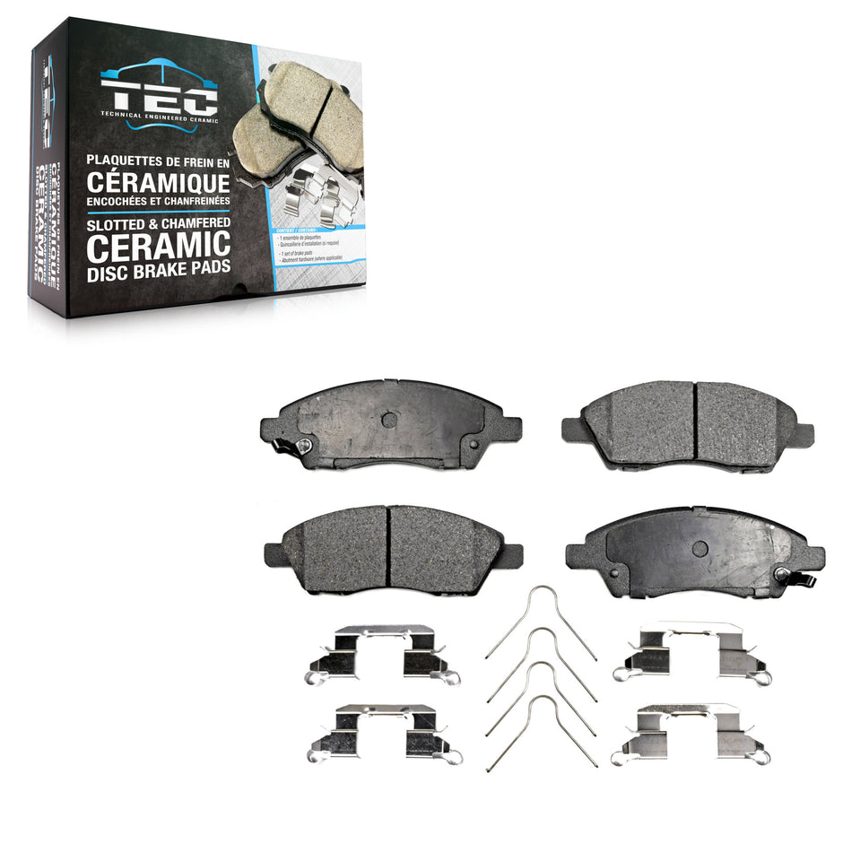 Front Ceramic Disc Brake Pads TEC-1592 For Nissan Micra Versa Note