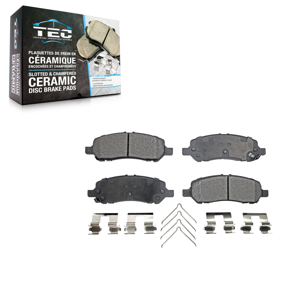 Rear Ceramic Disc Brake Pads TEC-1647 For 2013-2016 Dodge Dart