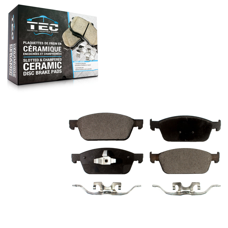 Front Ceramic Disc Brake Pads TEC-1668 For Ford Focus Lincoln MKC