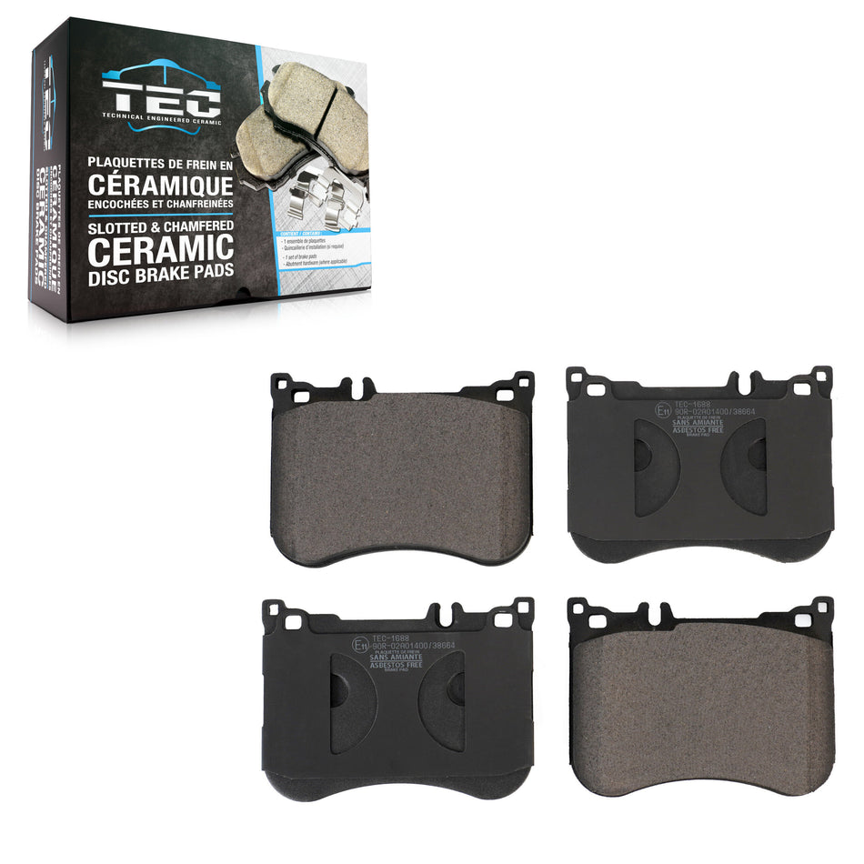 Front Ceramic Disc Brake Pads TEC-1688 For Mercedes-Benz S550 E53 AMG S560 SL550 CLS53 SL450 S450