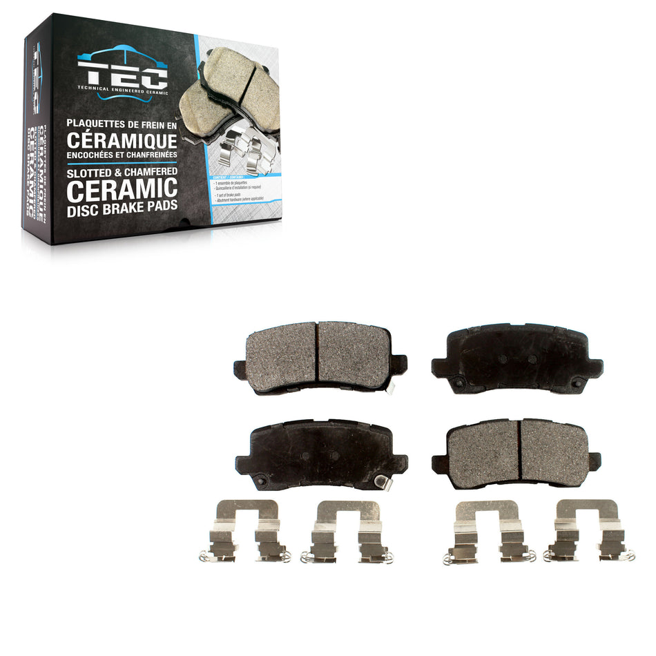 Rear Ceramic Disc Brake Pads TEC-1698 For Acura Honda Odyssey TLX MDX RLX