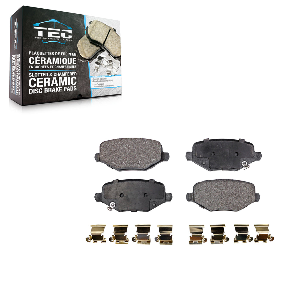 Rear Ceramic Disc Brake Pads TEC-1719 For Dodge Grand Caravan Chrysler Town & Country Journey Ram