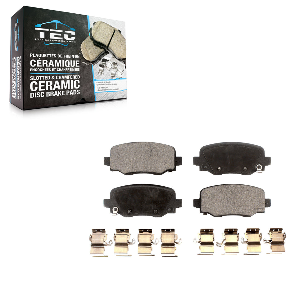 Rear Ceramic Disc Brake Pads TEC-1734 For Jeep Cherokee Chrysler 200